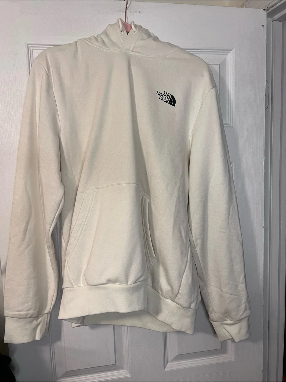#512 The North Face Evo Pack Hoodie Mule Graphic White Dune Men’s Large NWT